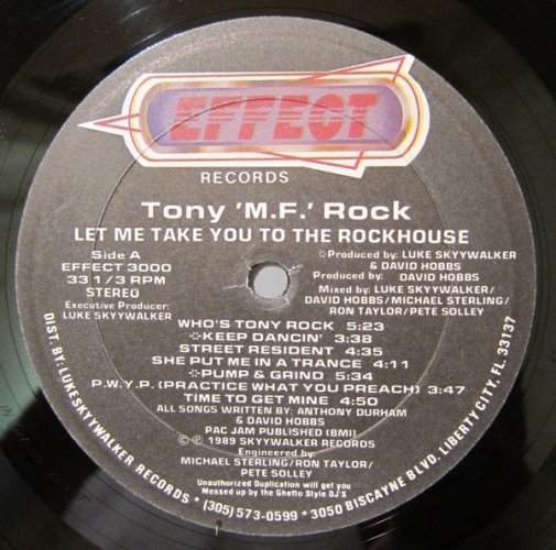 Tony M.F. Rock – Let Me Take You To The Rockhouse LP