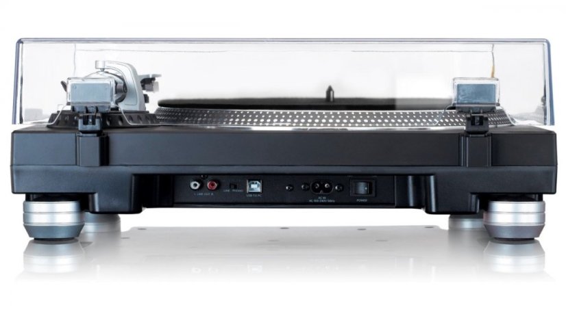 Lenco L-3809 - gramofon s přímým náhonem - Barva: Modrá