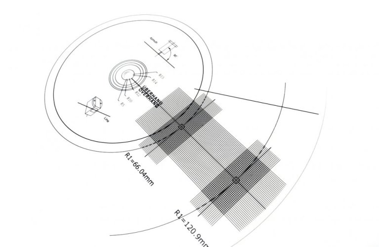 Šablona DUAL Stroboscope Disc-Acryl
