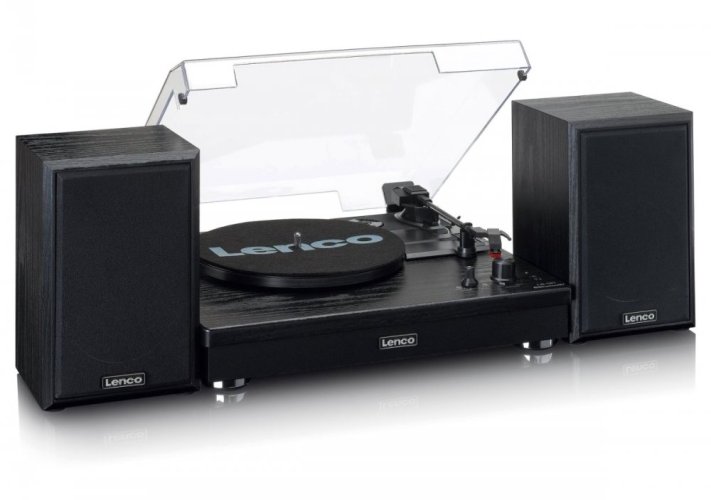 Lenco LS-101BK - gramofon se samostatnými reproduktory a BT