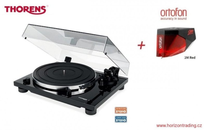 Thorens TD 201 + Ortofon - Barva: Černá, Přenosky: Ortofon 2M RED