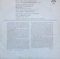 Petr Iljič Čajkovskij*, Michail Ivanovič Glinka*, Alexandr Porfirjevič Borodin* – Slavnostní Předehra 1812 - Ruslan A Ludmila · Italské Capriccio - Ve Střední Asii LP