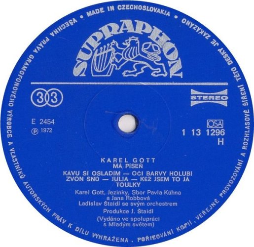 Karel Gott – Má Píseň LP