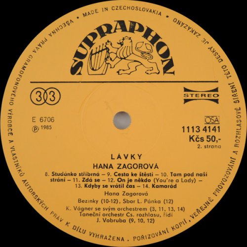 Hana Zagorová – Lávky LP