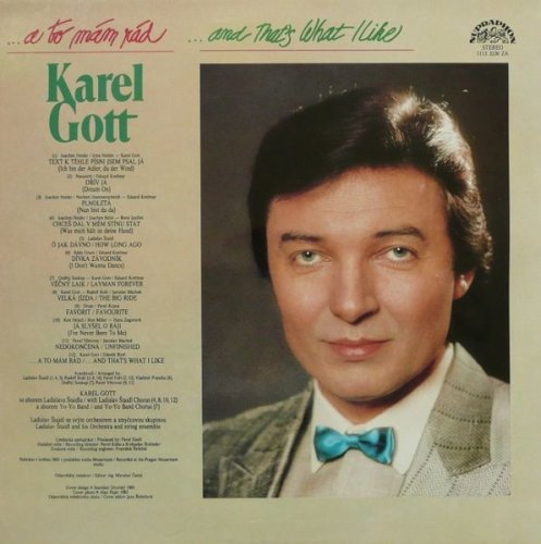 Karel Gott – ...A To Mám Rád / ...And That's What I Like LP