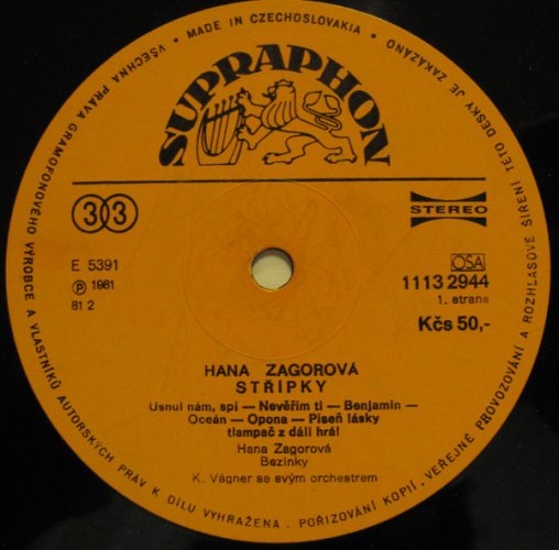 Hana Zagorová – Střípky LP