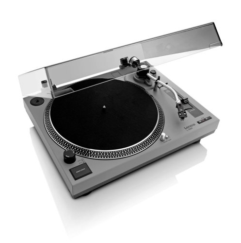Lenco L-3808 - gramofon s přímým náhonem - Barva: Šedá