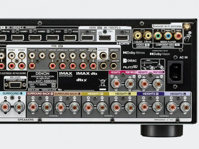 Denon AVC-X6800H - Barva: Černá