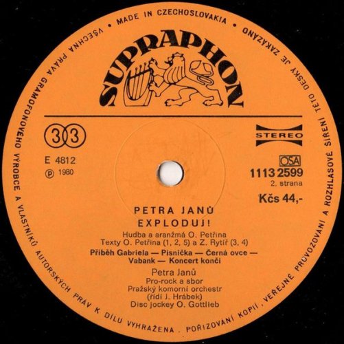 Petra Janů, Pro-Rock – Exploduj! LP