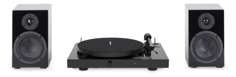 Pro-Ject JukeBox E1 HiFi Set - Kompletní stereofonní audio systém s gramofonem - Barva: Černá