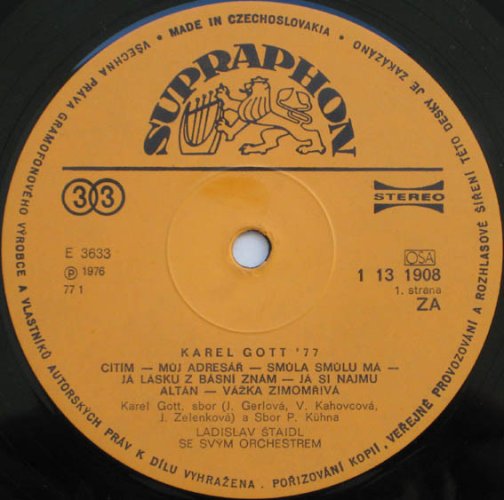 Karel Gott – Karel Gott '77 LP