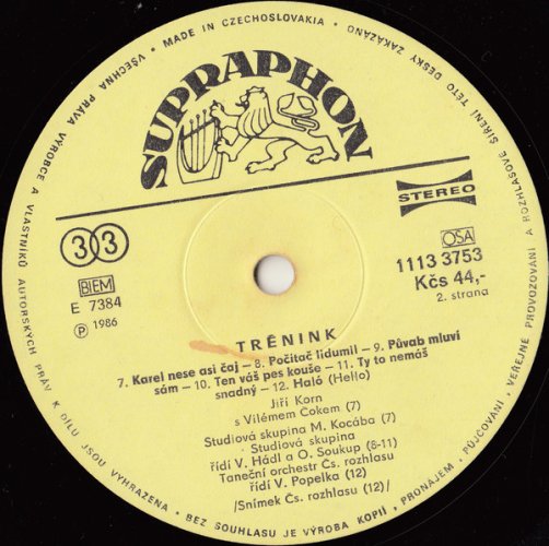 Jiří Korn – Trénink LP