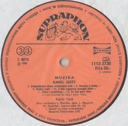 Karel Gott – Muzika LP
