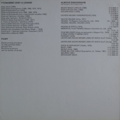 Helena Vondráčková – Přelety LP