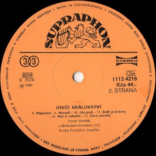 Pavel Horňák, Kroky Františka Janečka – Dívčí Království LP