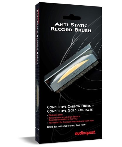 Audioquest Anti Static Record Brush - antistatický karbonový kartáček na čištění LP