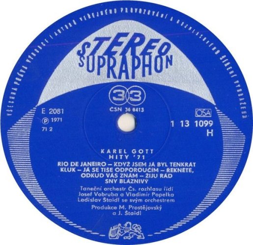 Karel Gott – Hity '71 LP