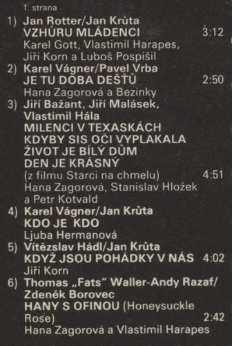 Various – Dluhy Hany Zagorové LP