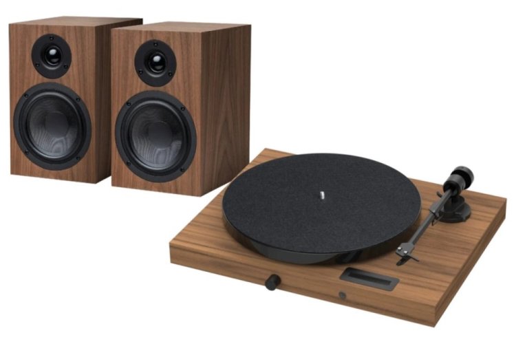 Pro-Ject JukeBox E1 HiFi Set - Kompletní stereofonní audio systém s gramofonem - Barva: Černá