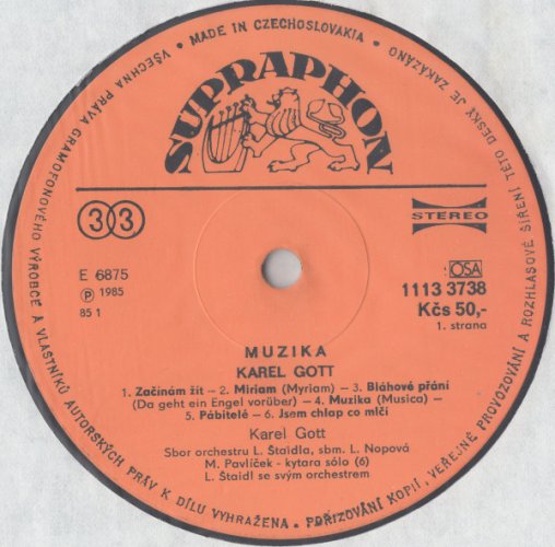 Karel Gott – Muzika LP