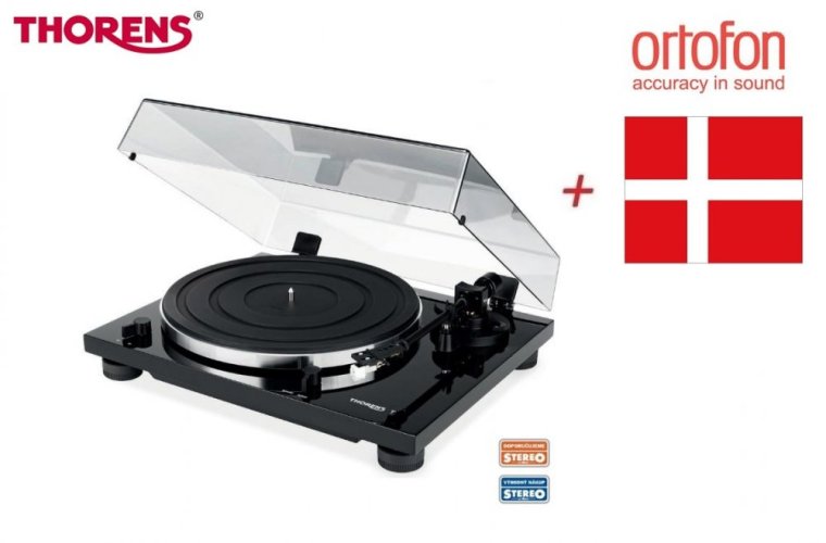 Thorens TD 201 + Ortofon - Barva: Černá, Přenosky: Ortofon 2M RED