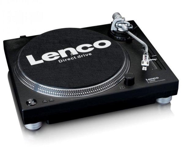 Lenco L-3809 - gramofon s přímým náhonem - Barva: Modrá