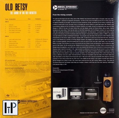 Vinylová deska STS Digital - Old Betsy - The Sound Of Big Ben Webster (LP)