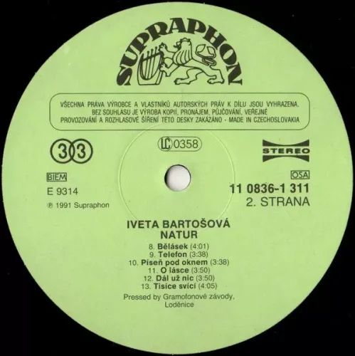 Iveta Bartošová - Natur LP