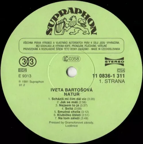 Iveta Bartošová - Natur LP