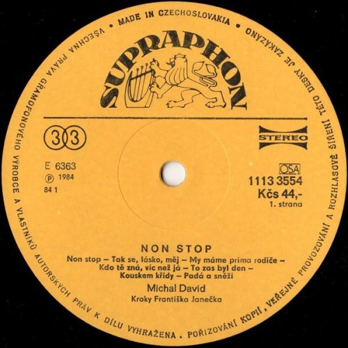 Michal David, Kroky Františka Janečka – Non Stop LP