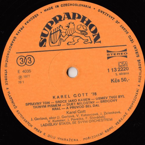 Karel Gott – Karel Gott '78 LP