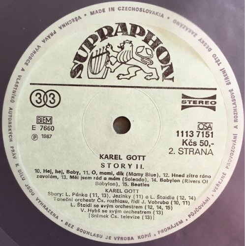 Karel Gott – Story 2 LP