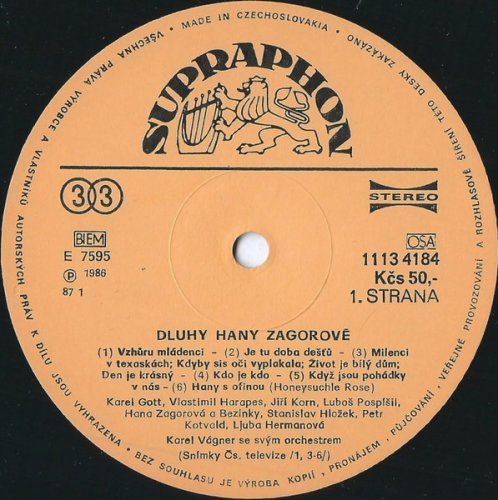 Various – Dluhy Hany Zagorové LP
