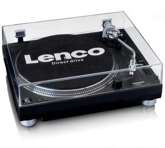 Lenco L-3809 - gramofon s přímým náhonem - Barva: Modrá