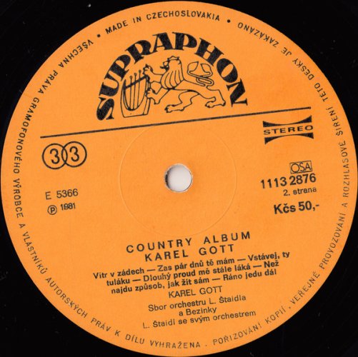 Karel Gott – Country Album LP