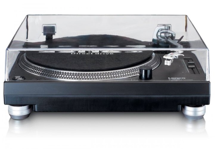Lenco L-3809 - gramofon s přímým náhonem - Barva: Modrá