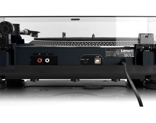 Lenco L-3808 - gramofon s přímým náhonem - Barva: Šedá