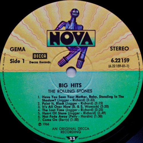 The Rolling Stones – Big Hits (High Tide And Green Grass) LP