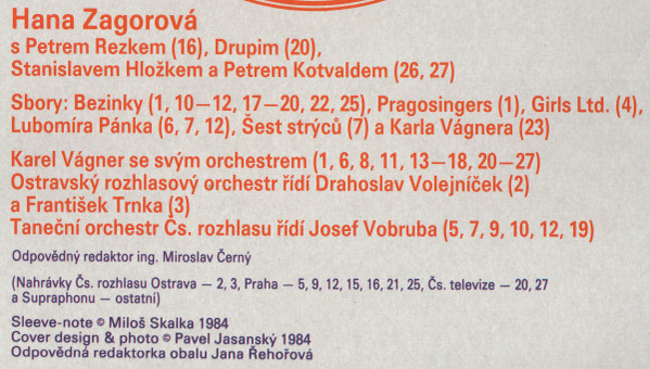 Hana Zagorová – Lávky LP