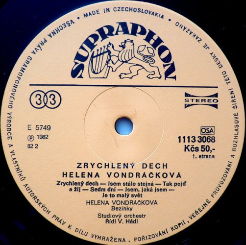 Helena Vondráčková – Zrychlený Dech LP