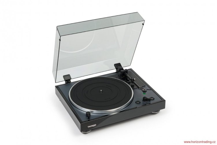 THORENS TD-102A + čistící sada TESLA 6v1 ZDARMA - Barva: Černá