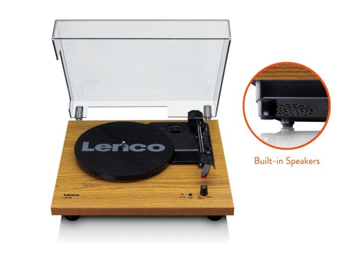 Lenco LS 10 - Gramofon s vestavěnými reproduktory - Barva: Dub - Sterling Oak