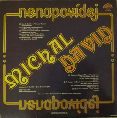 Michal David - Nenapovídej LP