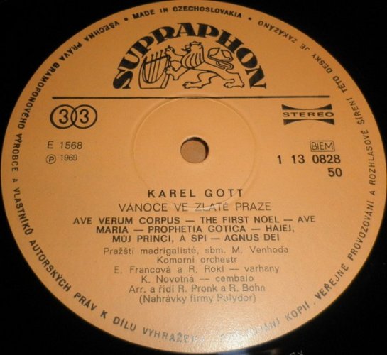 Karel Gott – Vánoce Ve Zlaté Praze LP