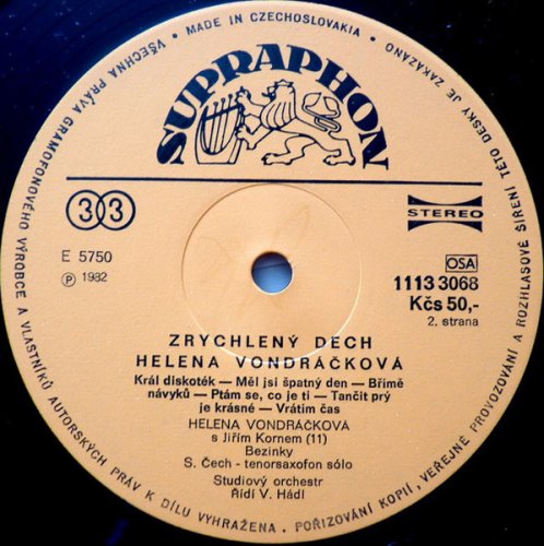 Helena Vondráčková – Zrychlený Dech LP