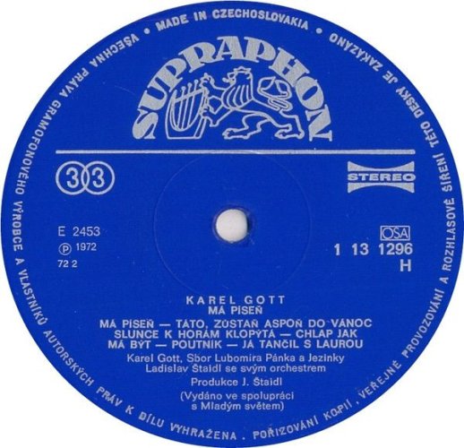 Karel Gott – Má Píseň LP