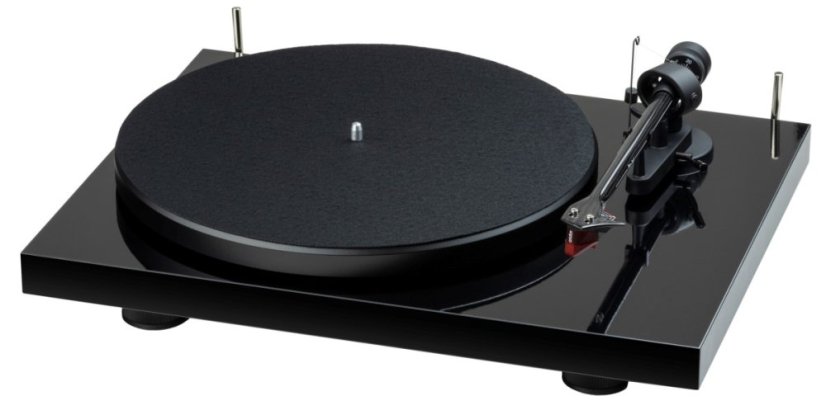 Pro-Ject Debut E Carbon + Ortofon 2M-Red - Barva: Černá - Piano lak