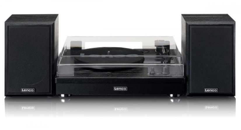 Lenco LS-101BK - gramofon se samostatnými reproduktory a BT