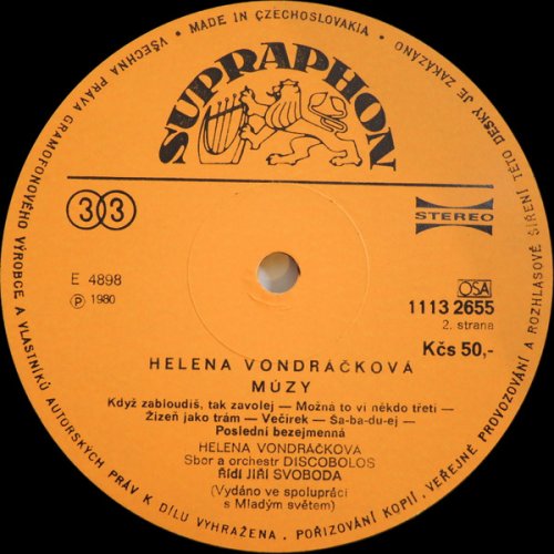 Helena Vondráčková – Múzy LP