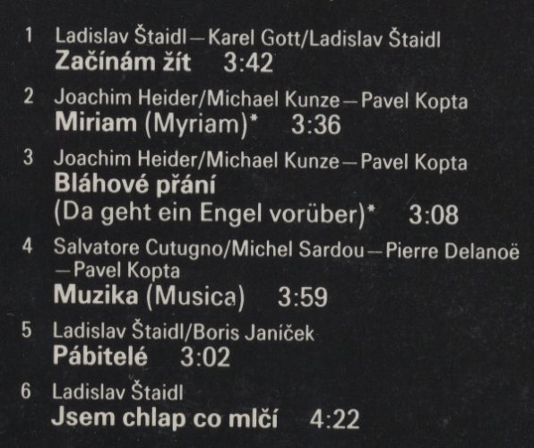 Karel Gott – Muzika LP